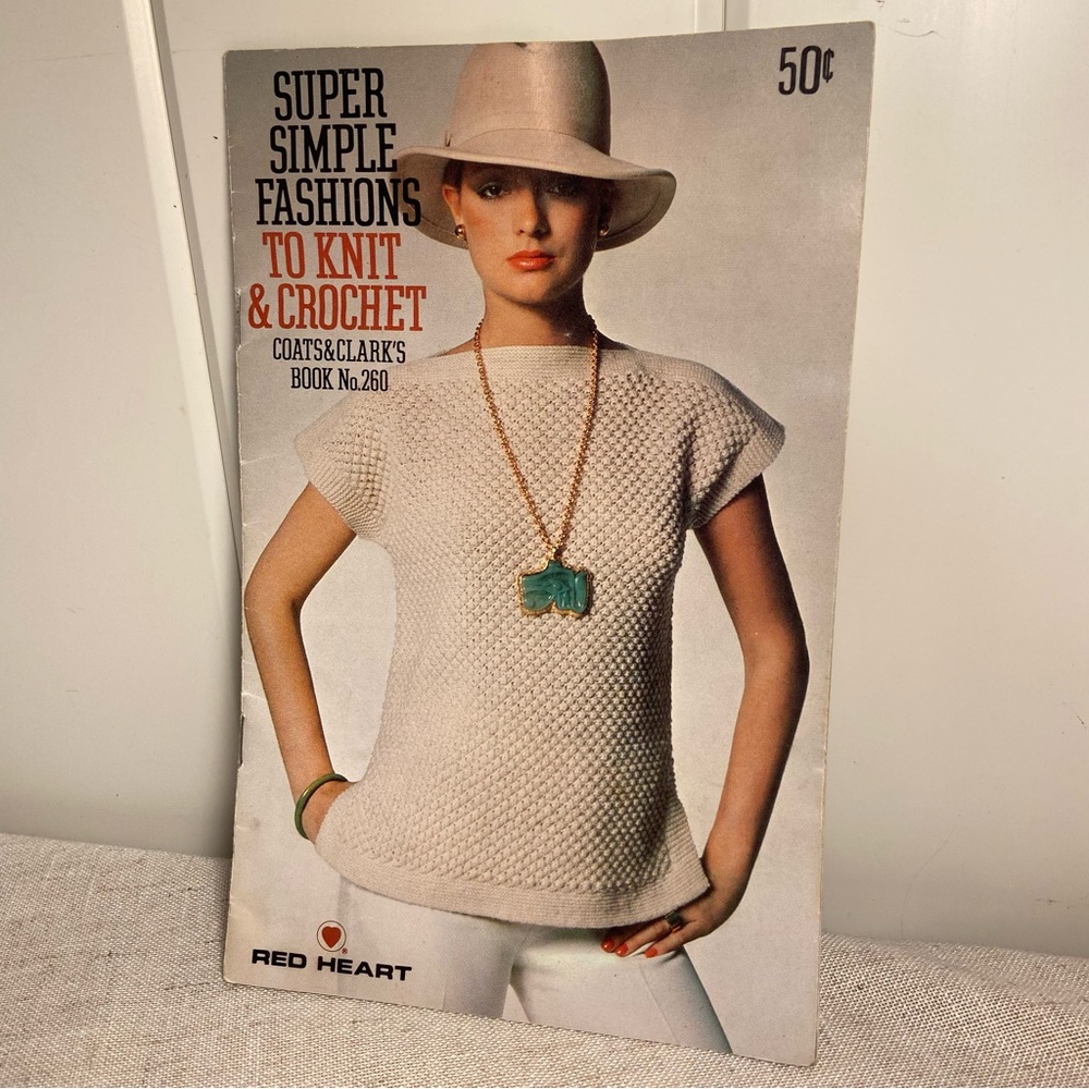 70s Magazine Super Simple Fashions to Knit Crochet sweater pattern Coats & Clark